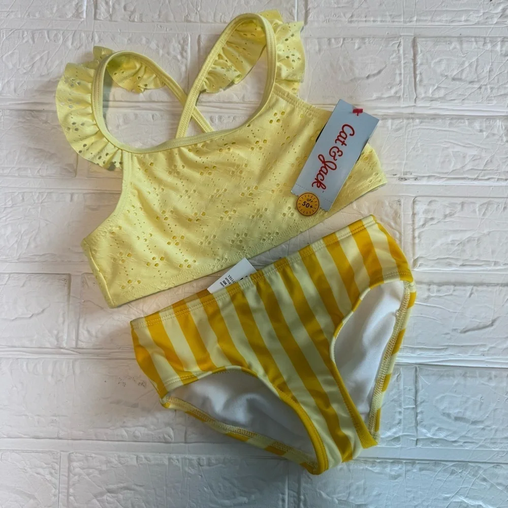 Cat & Jack Yellow Kids Swim Set